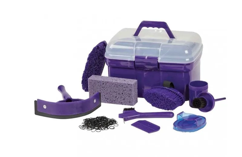 Roma Ultimate 10 Piece Groooming Kit Purple